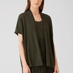 Eileen Fisher Green Shrug Sweater
